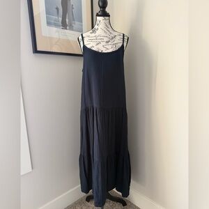 Joe Fresh Navy Blue Drop Waist Maxi Dress